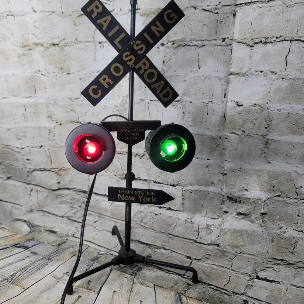 American Train Signal Railroad Crossing Light New York Used Tested Works